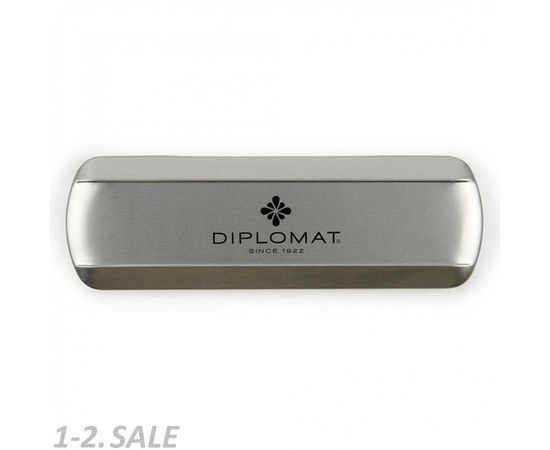 754173 - Ручка перьевая DIPLOMAT Traveller stainless steel F синий D10057495 1006789 (4)