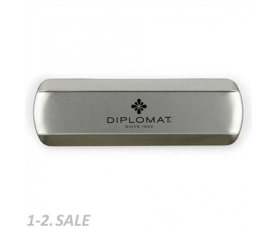754174 - Ручка перьевая DIPLOMAT Traveller stainless steel M синий D10059004 1006790 (4)