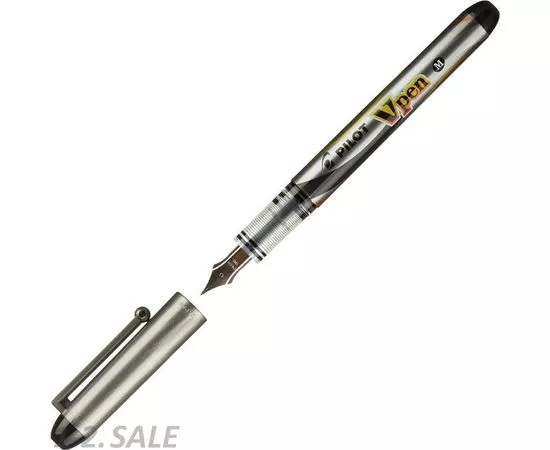 754176 - Ручка перьевая PILOT одноразовая SVP-4M V-Pen, черные чернила, 0,58мм 741535 (3)