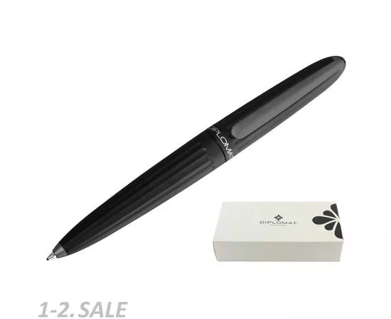 754190 - Ручка шариковая DIPLOMAT Aero black синий D40301040 1006760 (2)