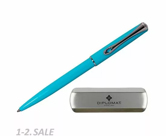 754196 - Ручка шариковая DIPLOMAT Traveller Lumi blue синий D20001071 1006779 (2)