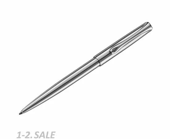 754202 - Ручка шариковая DIPLOMAT Traveller stainless steel синий D10061083 1006791 (3)