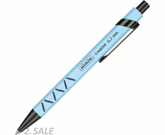 754258 - Ручка шариковая Attache Creative,син.ст.автомат, голуб.корп 1094731 (2)