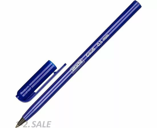754267 - Ручка шариковая Attache Gaudi, 0,5мм, синий, неавт., б/манж.,3 шт/уп. 977789 (3)