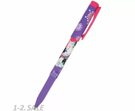 754296 - Ручка шариковая BRUNO VISCONTI FreshWrite.Обнимающиеся коты синий 0,7мм 1013672 (2)
