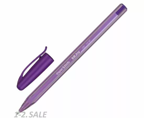 754313 - Ручка шариковая PAPER MATE InkJoy трегхр.корпус фиолетовый ст., 0,5мм. 820121 (2)