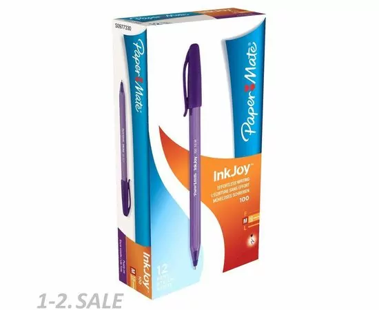 754313 - Ручка шариковая PAPER MATE InkJoy трегхр.корпус фиолетовый ст., 0,5мм. 820121 (6)