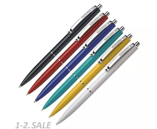 754326 - Ручка шариковая SCHNEIDER K15 корпус ассорти, синяя 3080 915889 (2)