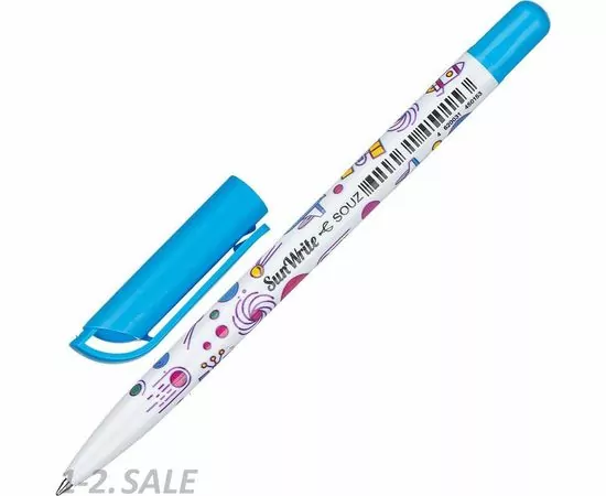 754331 - Ручка шариковая SUNWRITE, синяя, 0,5мм, корпус в асс., РШ 740-05 881923 (3)