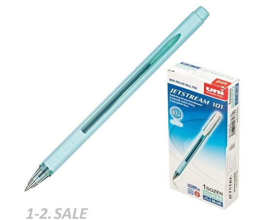 754333 - Ручка шариковая Uni Jetstream SX-101FL-07 SKYBLUE BLUE неавт. синяя, 0,7мм 1096215 (3)