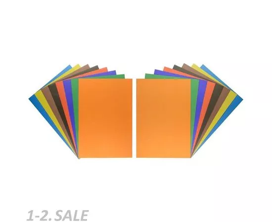 754733 - Набор цветной бумаги и картона А4,16л.8цв. МУЛЬТИКИ 100397 в ассортименте 1163363 (6)