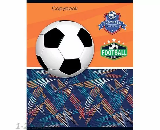 755235 - Тетрадь общая А5,48л,кл,скреп,мел.об,бл.офсет-2 ФУТБОЛЬНАЯ ТЕМА 48-6970 асс 1159148 (4)