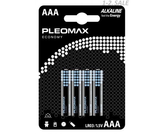 599716 - Элемент питания Pleomax Economy LR03/286 BL4 (1)