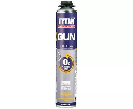 607215 - Tytan (Титан) Professional GUN 42 Пена монтаж.(п/пистолет) летняя 750мл арт.21215 вес баллона 960гр (1)
