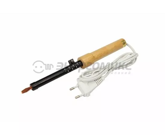 607342 - Паяльник ПД 25Вт/220V деревянная ручка, ЭПСН (Китай) REXANT 12-0225 (1)