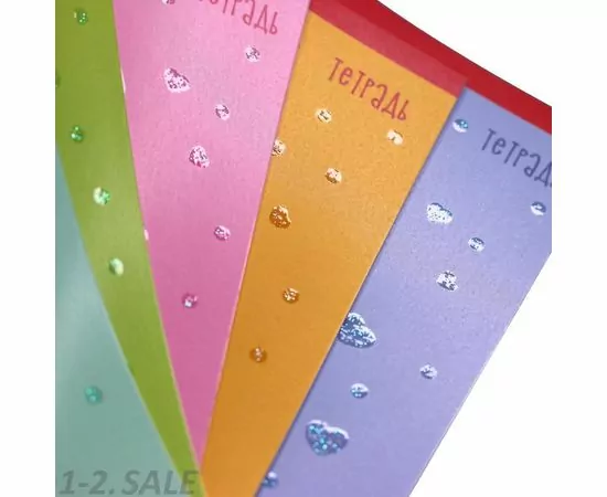 755613 - Тетрадь школьная А5 12л,линия,скрепка Сочный микс. ТЛБ126503 в ассорт 1159896 (4)