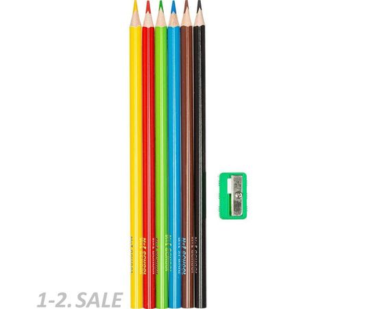 755845 - Карандаши цветные 6цв 3-гран №1School ColorPics + точилка 1057913 (3)