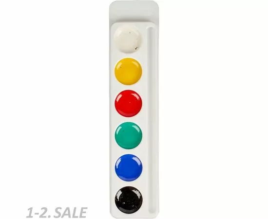 755910 - Краски акварельные  Юный школьник, 6цв., б/кисти, арт.АЮШК6 790117 (3)