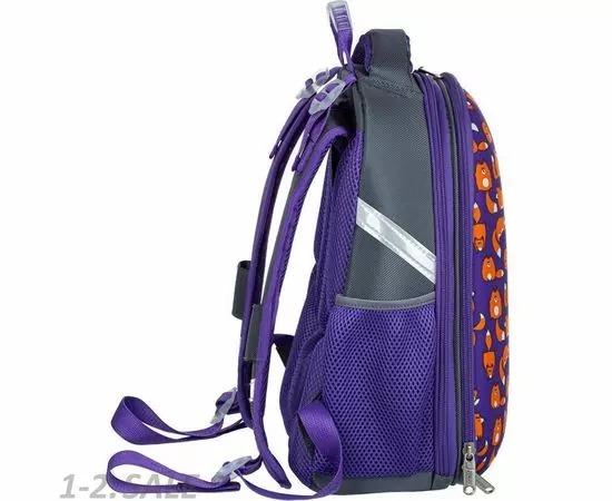756132 - Ранец №1School Basic   Лисички, 2 отд., ортопед. cпинка 1145914 (8)