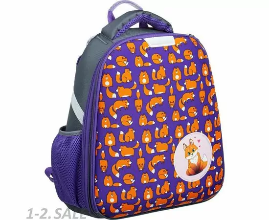 756132 - Ранец №1School Basic   Лисички, 2 отд., ортопед. cпинка 1145914 (10)
