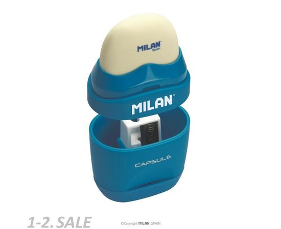 756227 - Ластикоточилка Ластик-точилка Milan CAPSULE цвет в ассорт., блистер 208199 1057222 (3)