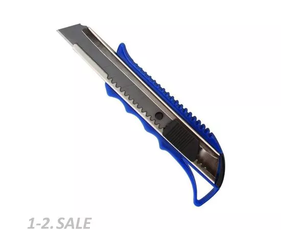 776018 - Нож канцелярский 18мм Attache с фиксатором и металлическими направляющими 954213 (1)