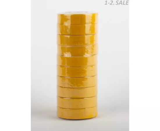509601 - ЭРА изолента ПВХ 15/10 желтая 0.15х15 мм, 10м 190% растяж. 3898 (4)