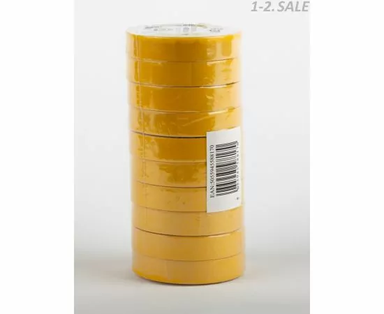 509606 - ЭРА изолента ПВХ 15/20 желтая 0.15х15 мм, 20м 190% растяж. 3751 (4)