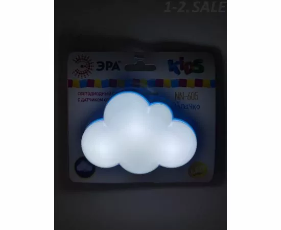 575211 - ЭРА ночник св/д детский NN-605 0.5W пластик, белый, 220V, фотосенсор NN-605-LS-W (6)