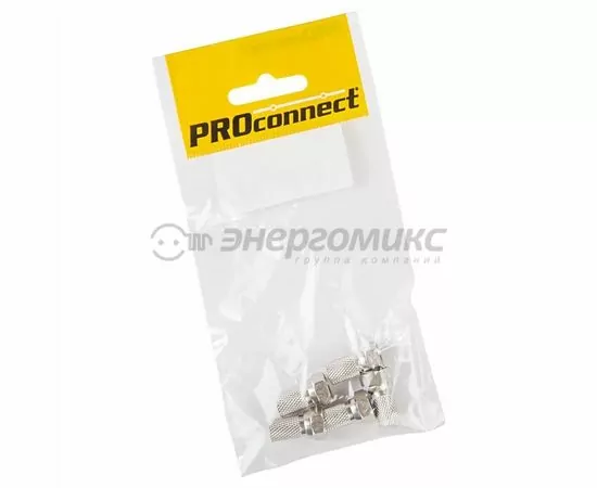 611121 - Разъем  F-разъем  для SAT  (с резин. упл-м)  PROCONNECT (ПАКЕТ БОБ) 5 шт, цена за уп. 05-4005-4-9 (1)