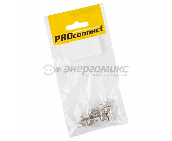 611121 - Разъем F-разъем для SAT (с резин. упл-м) PROCONNECT (ПАКЕТ БОБ) 5 шт, цена за уп. 05-4005-4-9 (1)