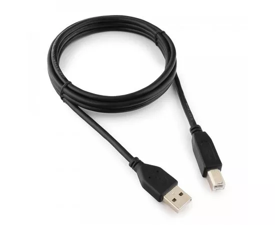 617502 - Кабель USB(A)шт. - USB(B)шт., 1.8м, Cablexpert, CCP-USB2-AMBM-6, 1.8м, черный, позолоч. контакты (1)