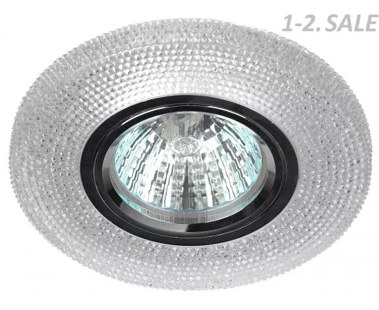 586455 - ЭРА DK LD1 WH св-к встр. MR16 GU5.3 220V круг, d100 мм прозрачная св/д подсветка 3W (2)