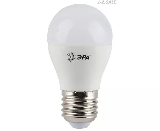 601901 - Лампа св/д ЭРА стандарт шар P45 E27 7W(560lm) 4000K 4K 84x45 P45-7w-840-E27 6247 (2)