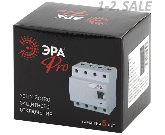 658661 - ЭРА PRO NO-902-67 устройство защитного отключения (УЗО) ВД1-63 3P+N 16А 300мА (45/810) (2)