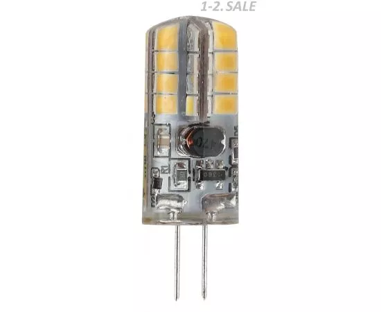 666063 - Лампа св/д ЭРА стандарт G4 12V 2.5W (200lm) 2700K 2К 38х13 LED-JC-2.5W-12V-827-G4 (2)
