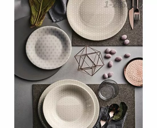 687123 - Bormioli Rocco Тарелка суповая 23 см, CERAMIC BEIGE B430132С-1 (3)