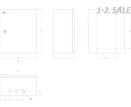 715017 - ЭРА SIMPLE щит (корпус) метал. ЩМП-03 (360х300х175) IP31 (2)