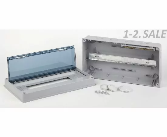 737605 - ЭРА SIMPLE бокс (корпус) пластик КМПн-18 мод. (ЩРН) навесной (363х198х100), опломбировка, серый IP65 (3)