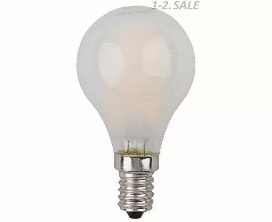 763851 - ЭРА F-LED шар G45 E14 9W(770Lm) 4000K 4K филамент (нитевидная) матов.75х45 P45-9W-840-E14 frost 5298 (3)