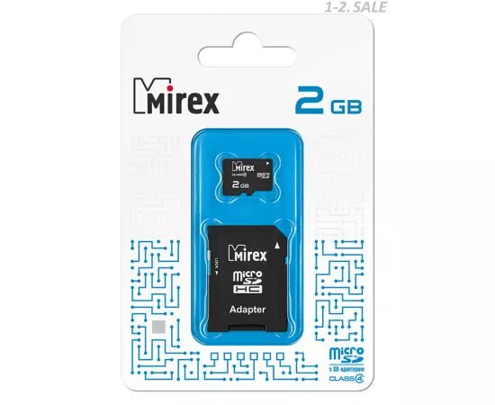 318548 - Флэш-карта MicroSDHC 2Gb MIREX (Арт. 13613-ADTMSD02) (2)
