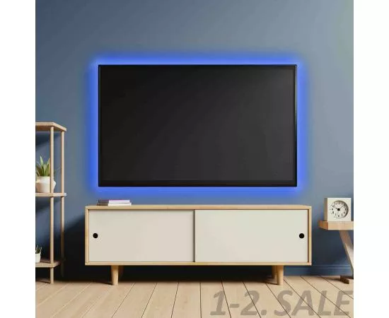 718600 - APEYRON комплект Лента св/д+пульт ДУ+USB TV подсветка 5V 7,2W/m 30Led/m IP20 RGB 2x0,5м 5050 10-70 (16)