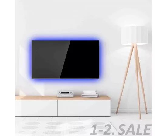 718600 - APEYRON комплект Лента св/д+пульт ДУ+USB TV подсветка 5V 7,2W/m 30Led/m IP20 RGB 2x0,5м 5050 10-70 (19)