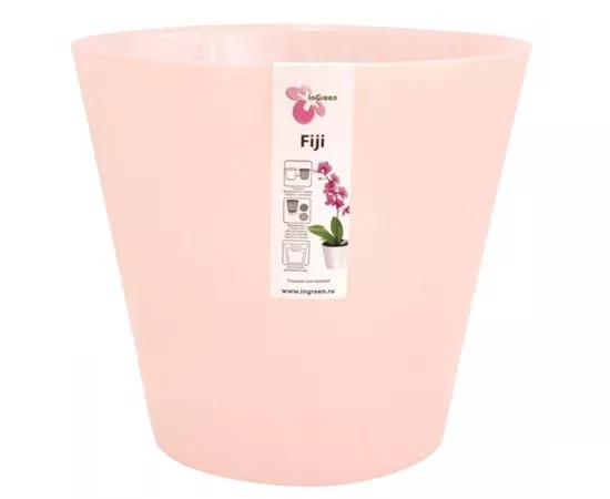623148 - Горшок для цветов London Orchid D=160мм (1,6л) розов перламутр, пластик ING1558РЗПЕРЛ InGreen (1)
