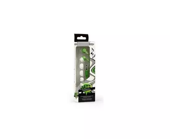 625226 - Наушники вакуумные SmartBuy® JAZZ, зеленые, 3 пары силиконовых вставок (SBE-720)/40 (1)