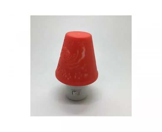 633842 - Camelion NL-193 ночник 0.5W 4LED 100x70x95 Светильник красный 220V, пластик, выкл. (1)