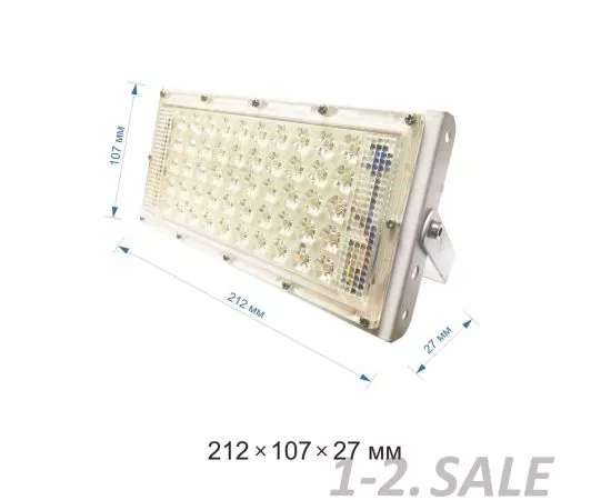 760287 - APEYRON Прожектор св/д трансформер 50W(4500lm) 4000К 4K IP65 белый 212х107х27 05-35 (6)