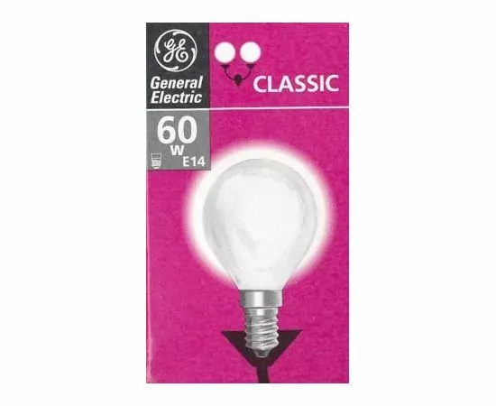 14575 - GE D1 (B) E14 60W шар матовая (Белоруссия) 96935 (1)