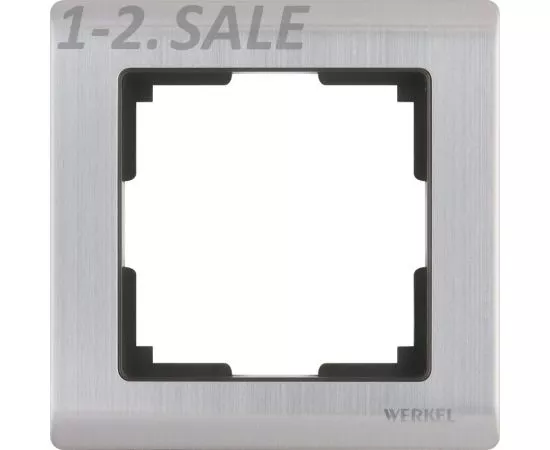 732677 - Werkel рамка СУ 1 мест. Metalliс (глянцевый никель) W0011602 a051000 (2)