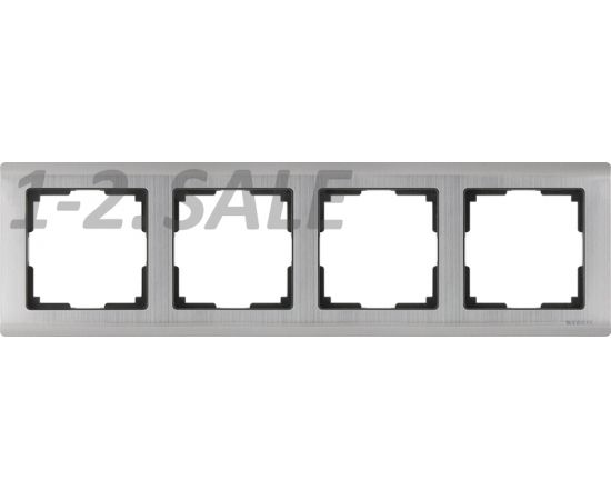 732680 - Werkel рамка СУ 4 мест. Metalliс (глянцевый никель) W0041602 a051004 (2)